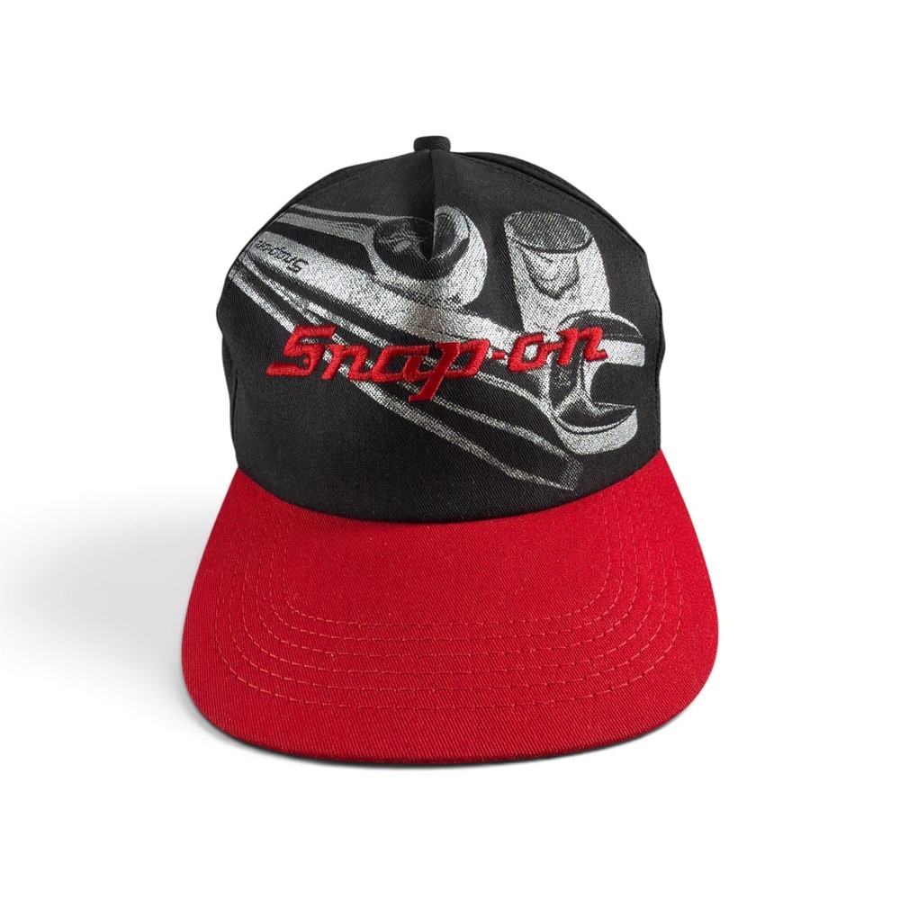 Snap-on Tools Hat Mens OSFA Black Red Wrench Graphic Snapback K-Products USA